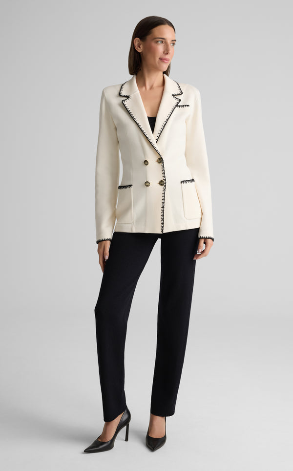 St. John Donna Jacket In Signature Doubleface Knit ALBK