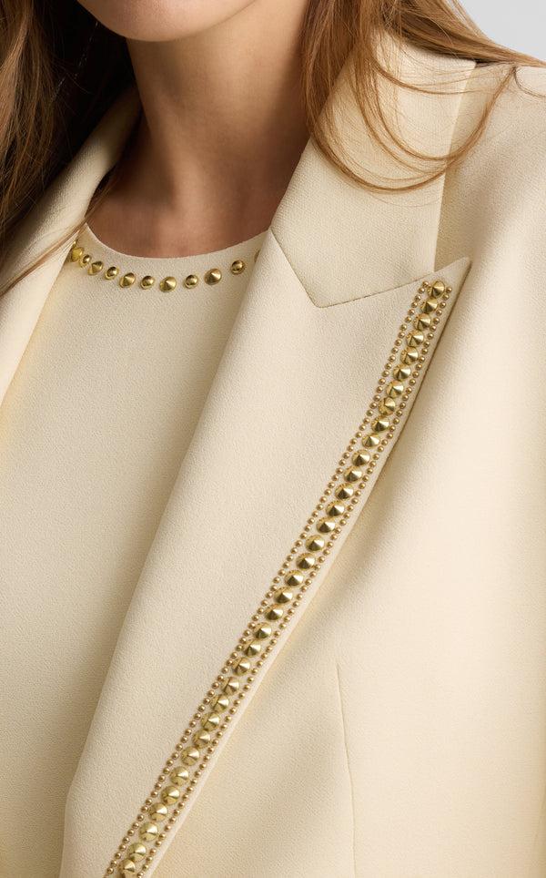 St. John Elvie Jacket In Stretch Italian Viscose Blend BTTR