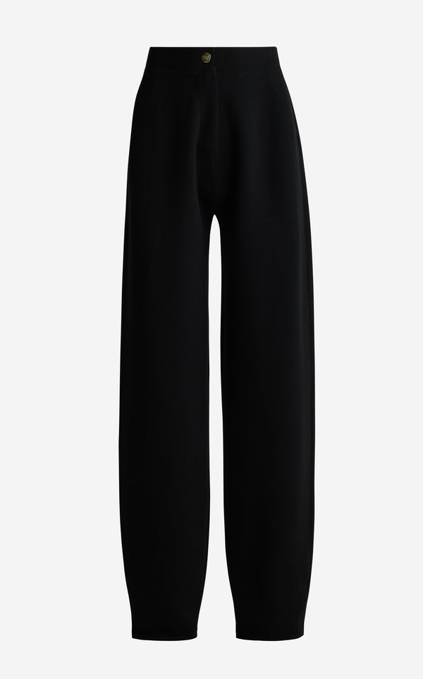 St. John Gail Pant In Signature Doubleface Knit BK00
