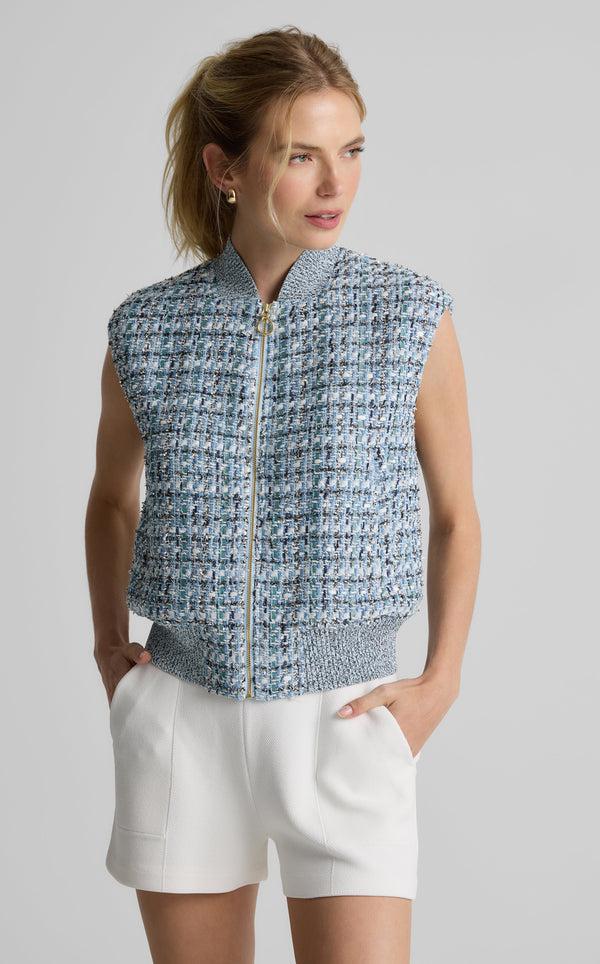st. john Gigi Vest in St. John x Malbon Signature Tweed CEWT