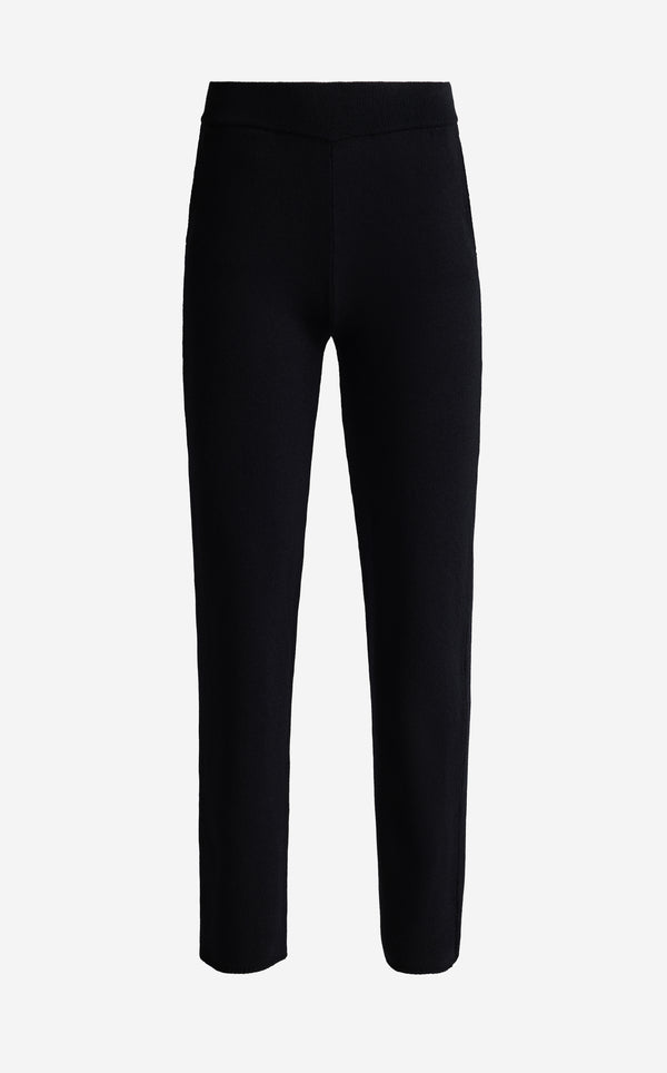 St. John Isabel Full Length Pant In Legacy Crepe Knit BK00