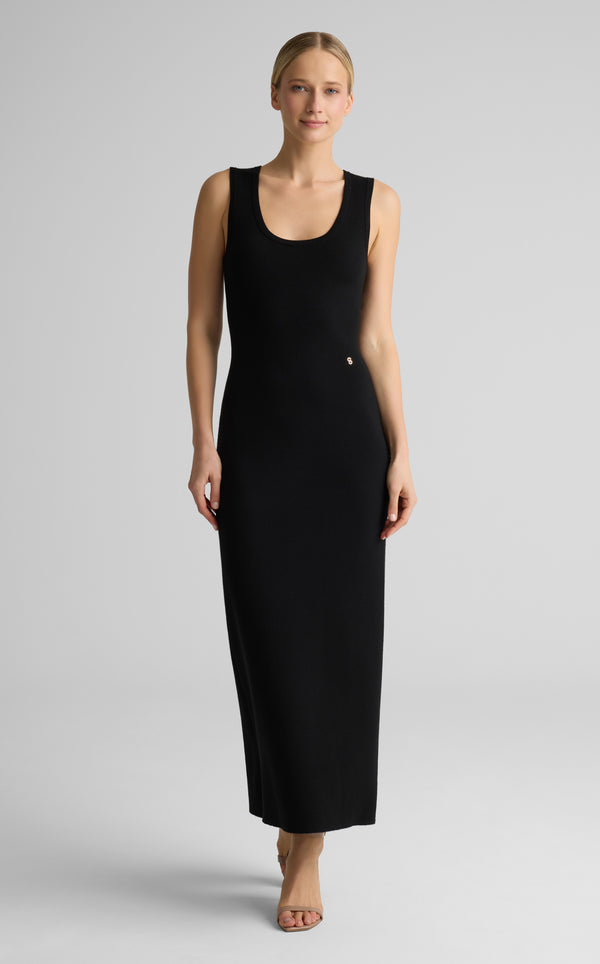 st. john Michelle Dress In Signature Doubleface Knit BK00