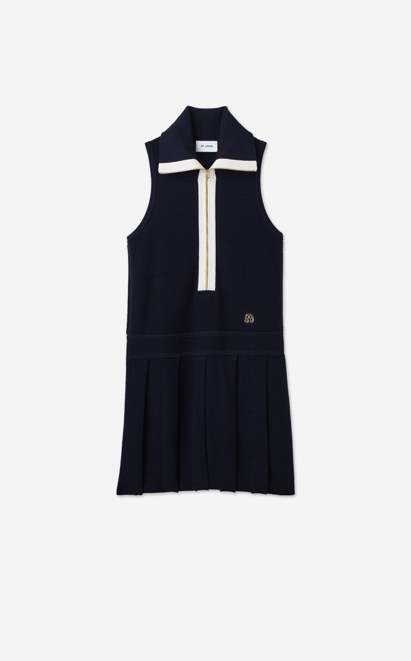 St. John Nelly Dress In St. John X Malbon Diagonal Stretch Knit MTWH