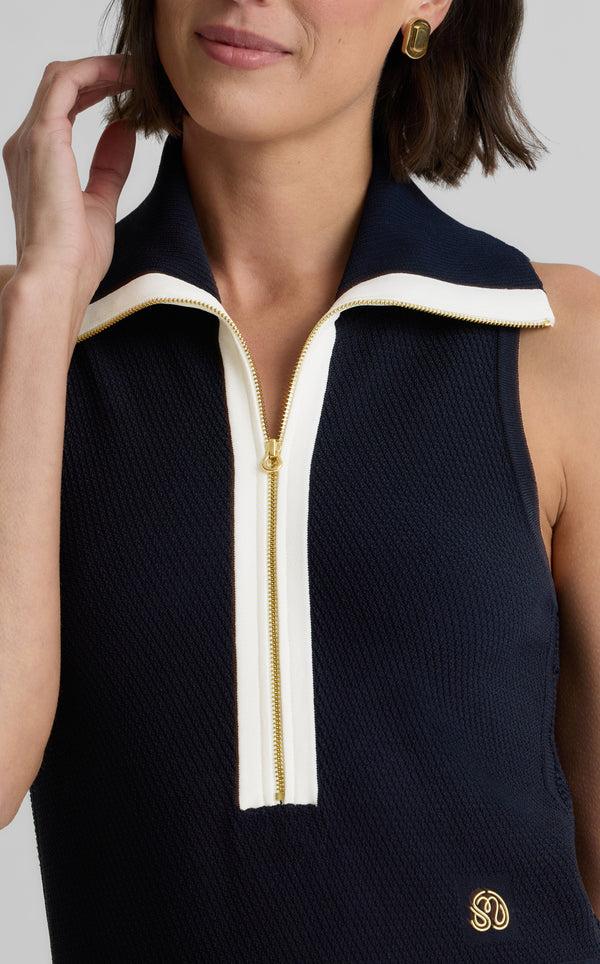 St. John Nelly Dress In St. John X Malbon Diagonal Stretch Knit MTWH