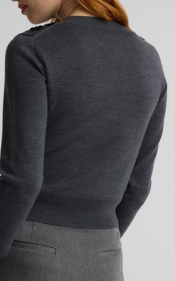 St. John Seraphina Cardigan In Hand Beaded Knit MGME