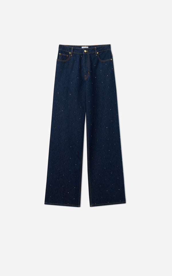 St. John Aaliyah Rhinestone Embellished Denim INWS
