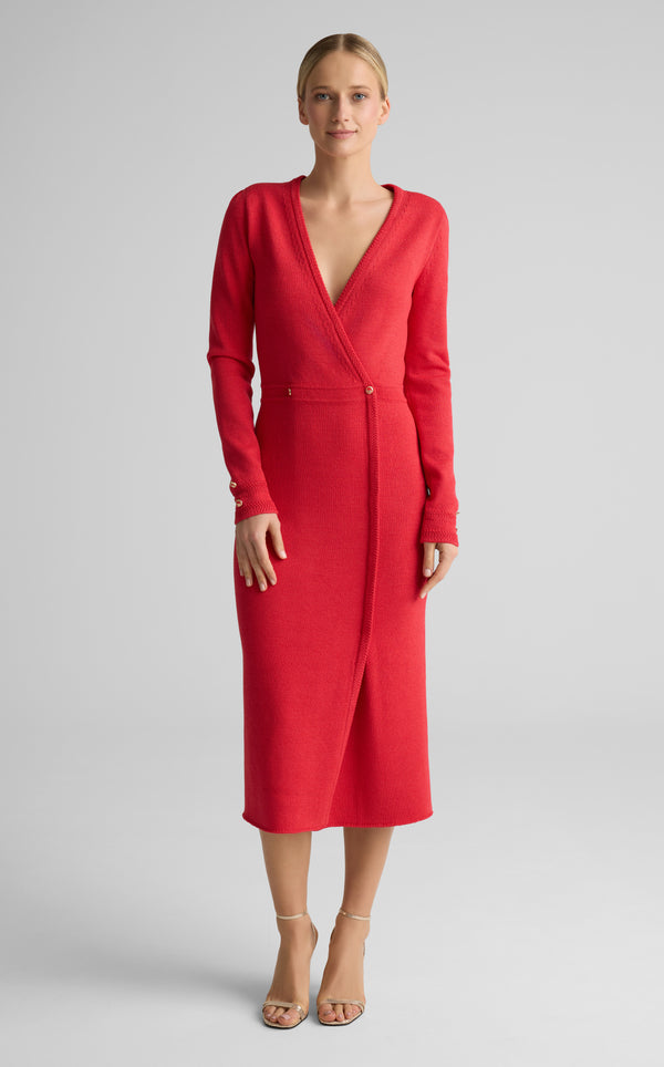 st. john Adrienne Dress in Legacy Crepe Knit DPCL