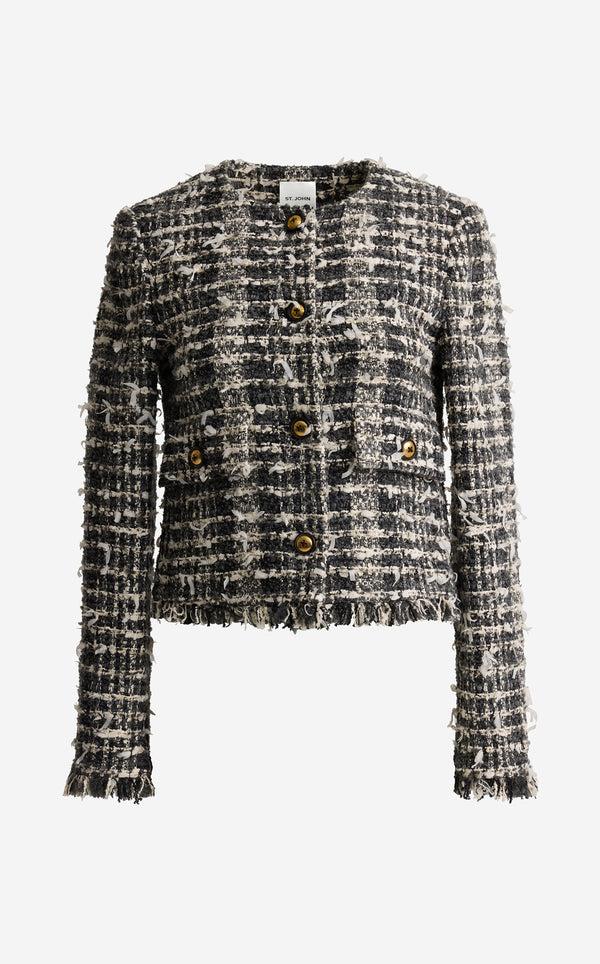 St. John Alice Jacket In Topanga Tweed MGMM