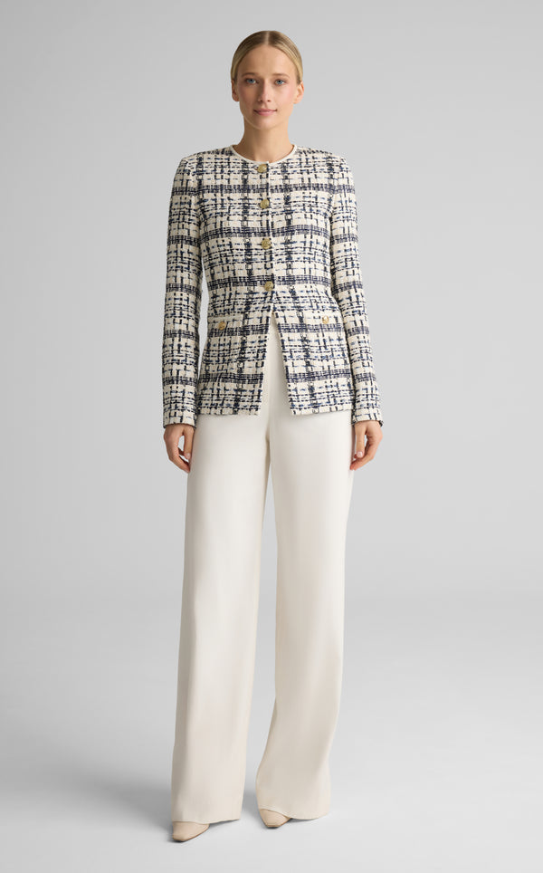 St. John Amara Jacket In St. Tropez Tweed EBWM