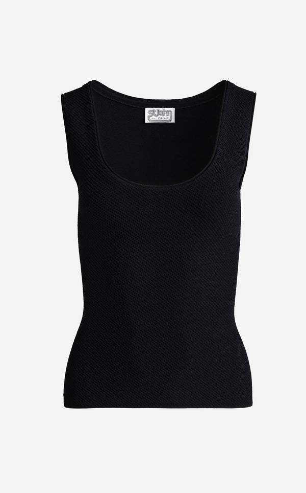 St. John Amy Shell In Venezia Knit BK00