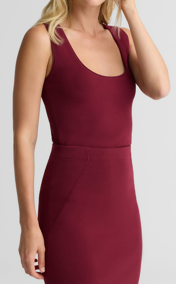 St. John Amy Shell In Venezia Knit BORX