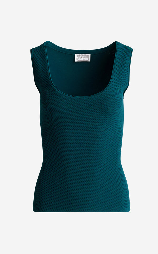 St. John Amy Shell In Venezia Knit TRML