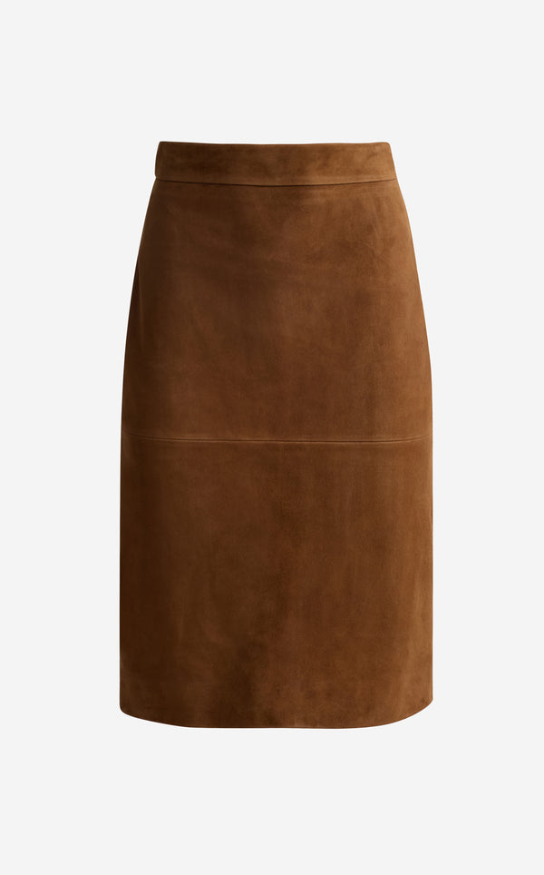 St. John Andi Skirt In Suede TOFF