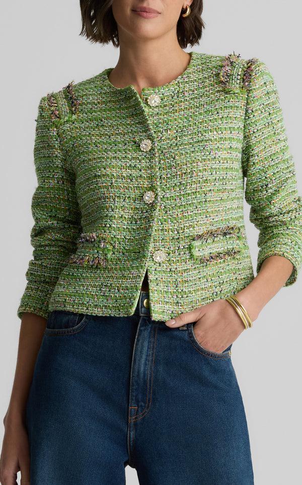 St. John Arden Jacket In Lenox Tweed JLJM