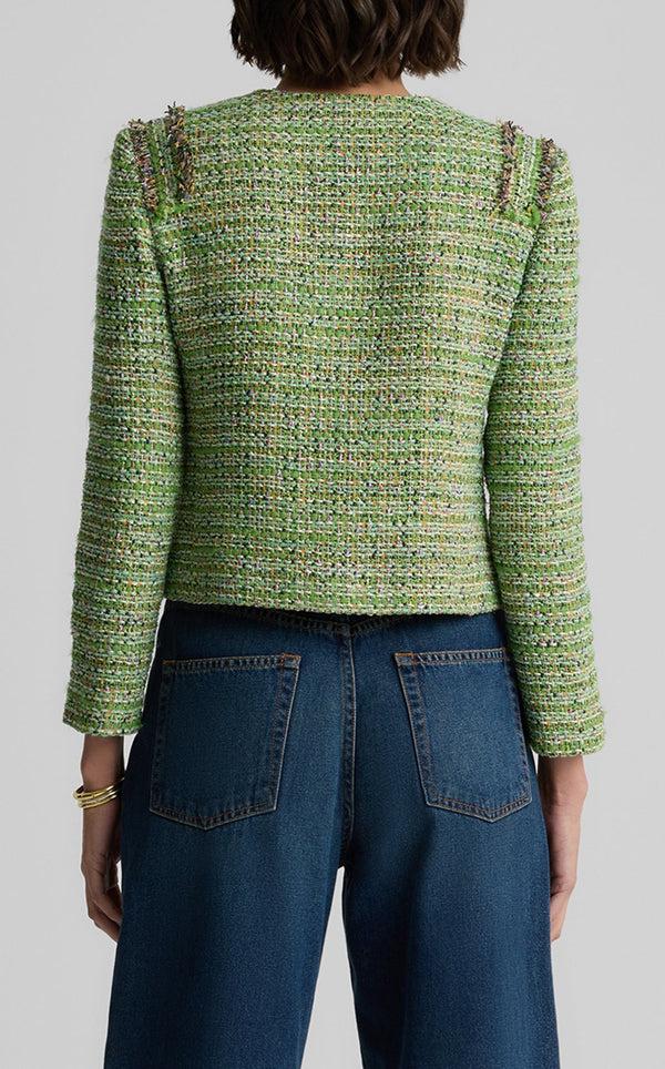 St. John Arden Jacket In Lenox Tweed JLJM