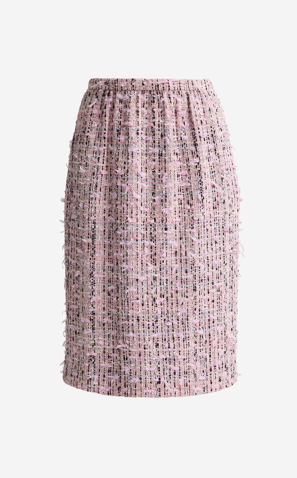 St. John Arielle Skirt In Ivy Tweed RSQM