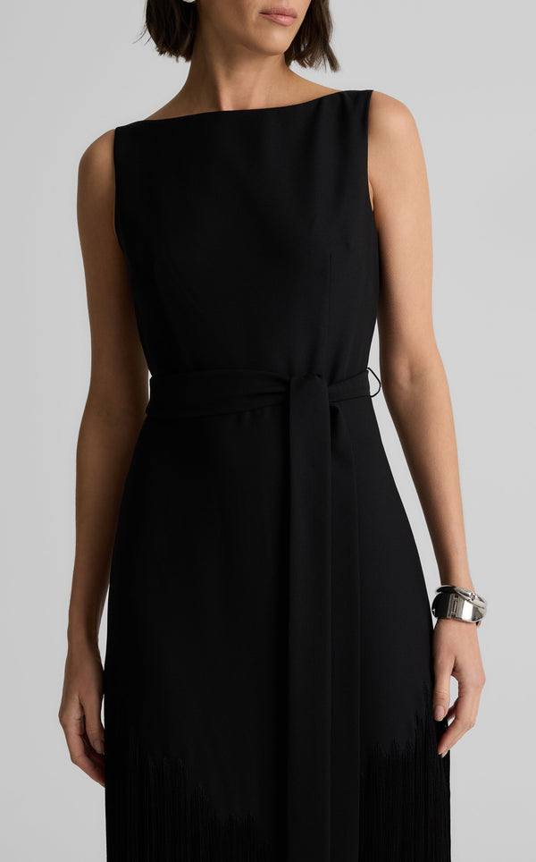 St. John Audrey Gown In Satin Back Crepe BK00