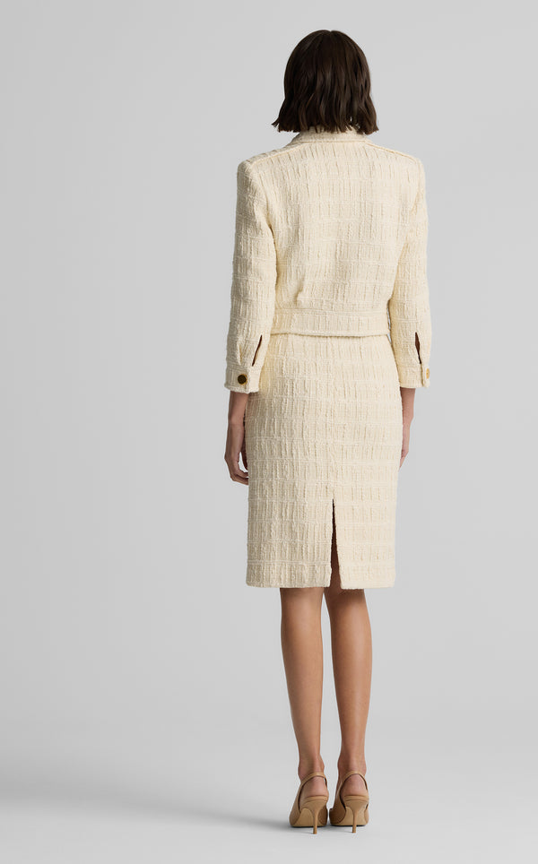 St. John Avery Jacket In Foundry Tweed EC00