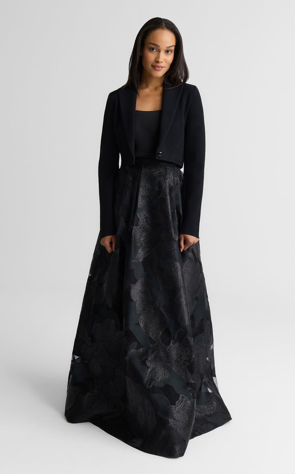 st. john Bethany Skirt In Floral Organza BK00