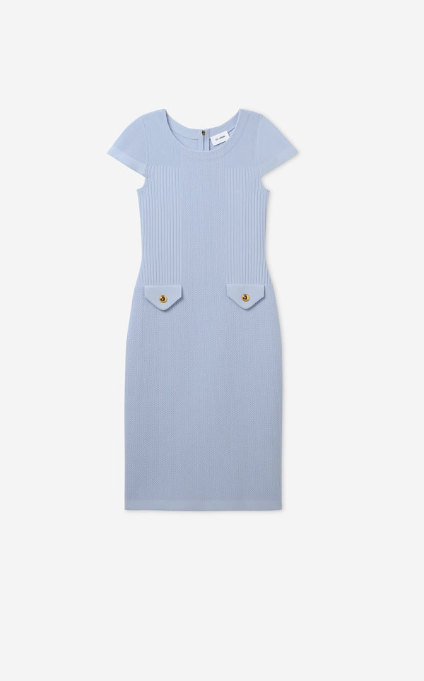 St. John Blaire Dress In Madison Knit BULG