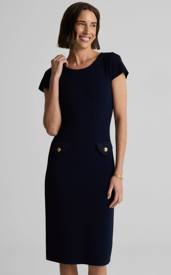 St. John Blaire Dress In Madison Knit NV00