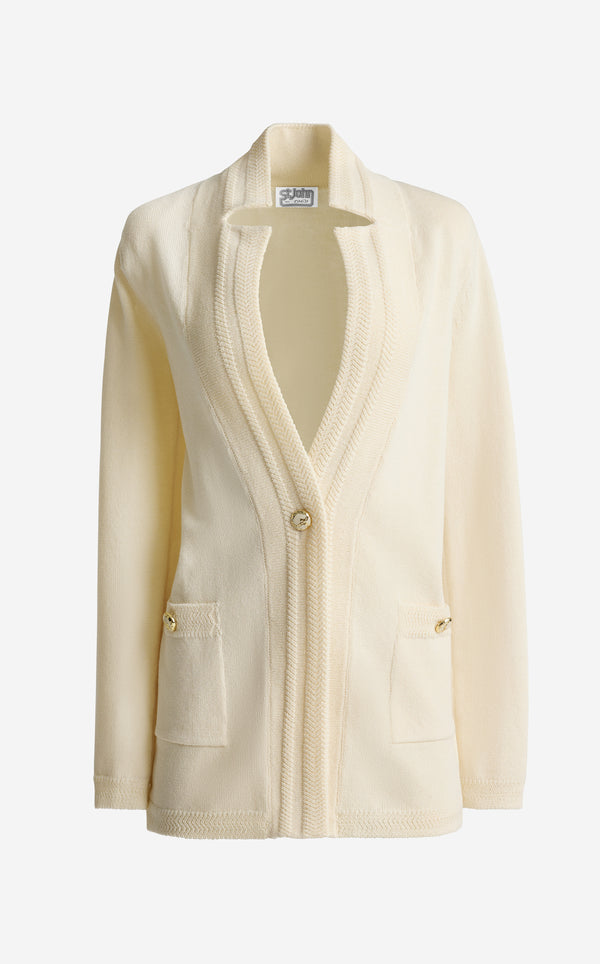 st. John Calista Jacket In Legacy Crepe Knit EC00