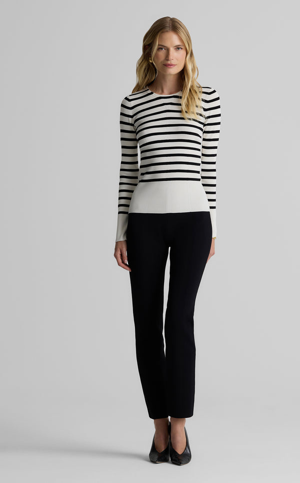 st. john Cassidy Sweater in Striped Knit ECBT