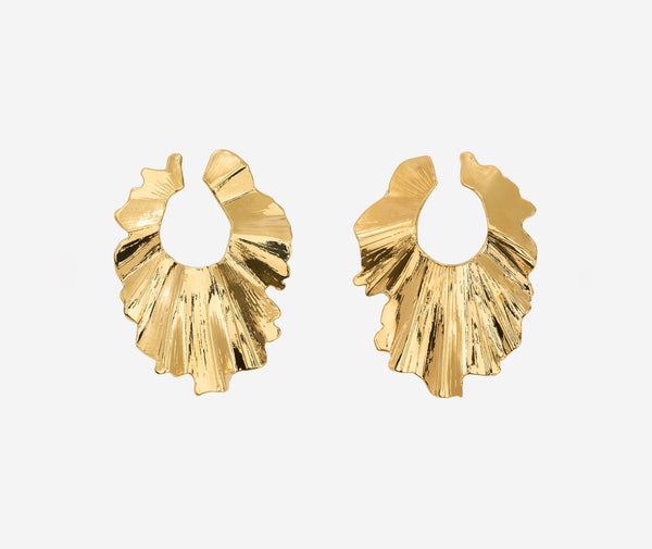 St. John Christina Caruso Palm Leaf Earring GD00