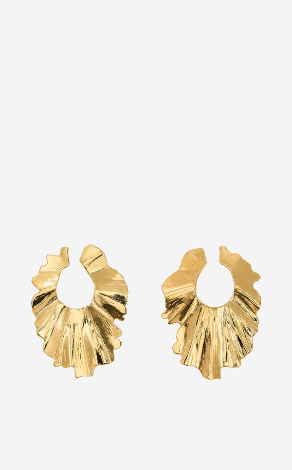 st. john Christina Caruso Palm Leaf Earring GD00