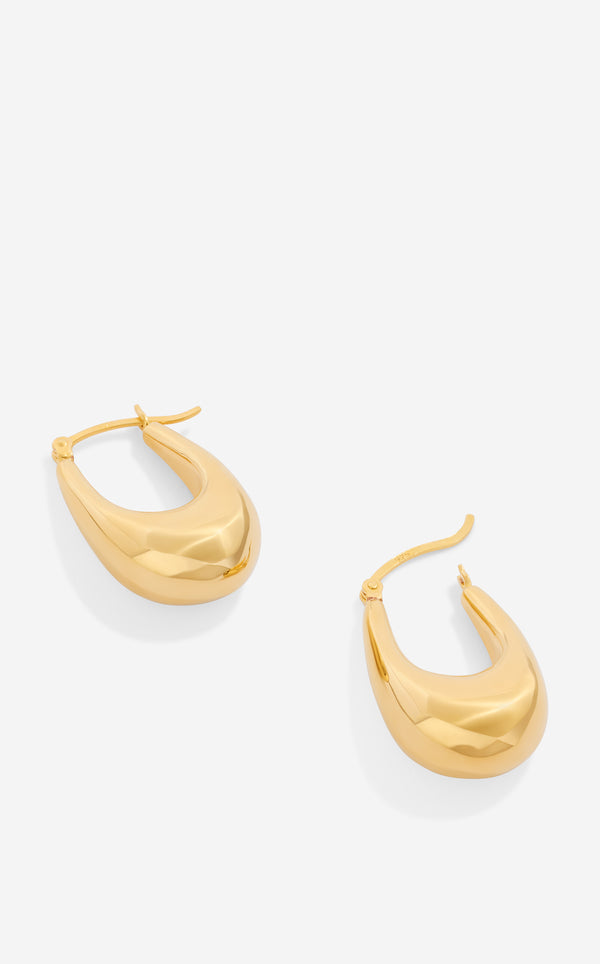 St. John Christina Caruso Thick Hoop Earrings GD00