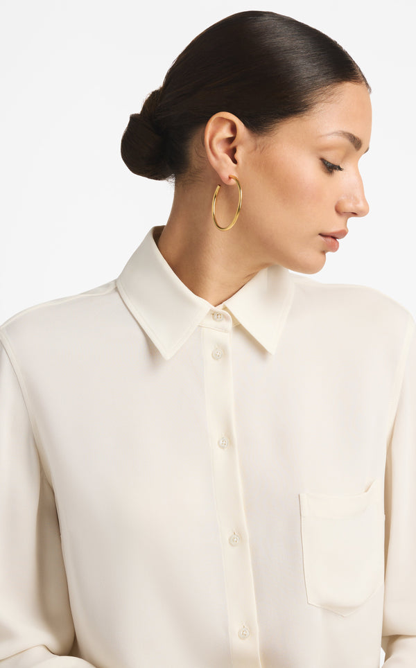 St. John Christina Caruso Wire Hoop Earring GD00