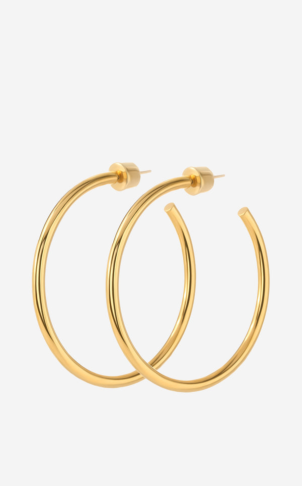 st. john Christina Caruso Wire Hoop Earring GD00