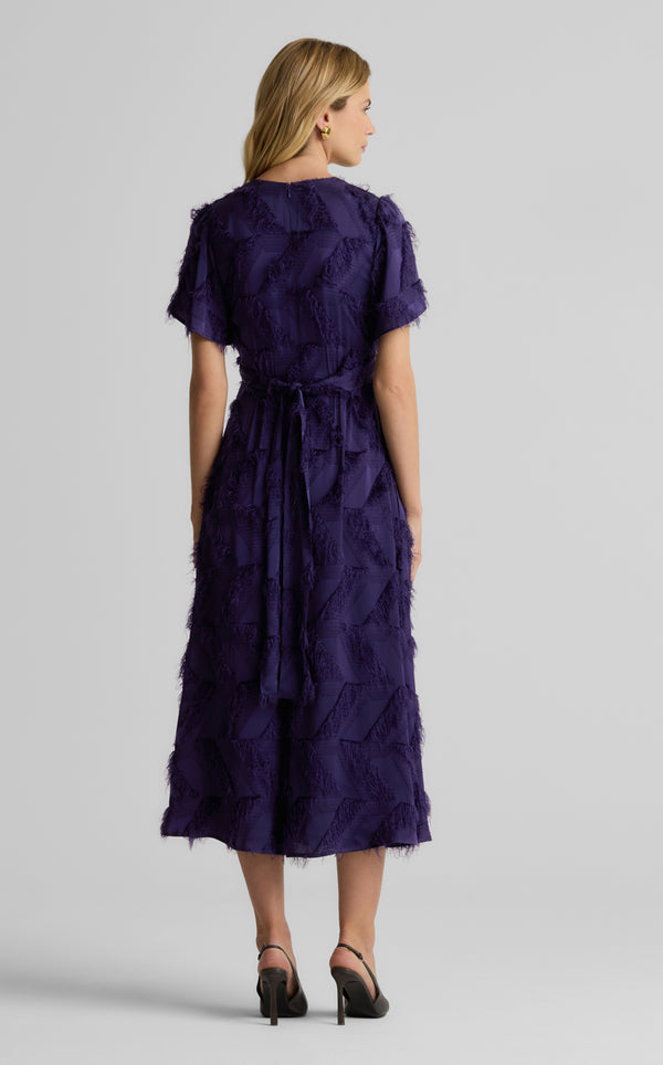 St. John Christy Dress In Fil Coupe DEPP