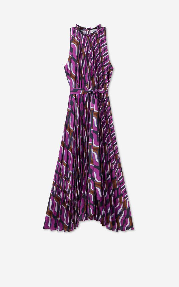 St. John Connie Dress In Vintage Block Print DPNM