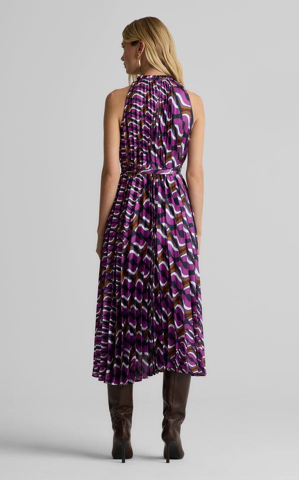 St. John Connie Dress In Vintage Block Print DPNM