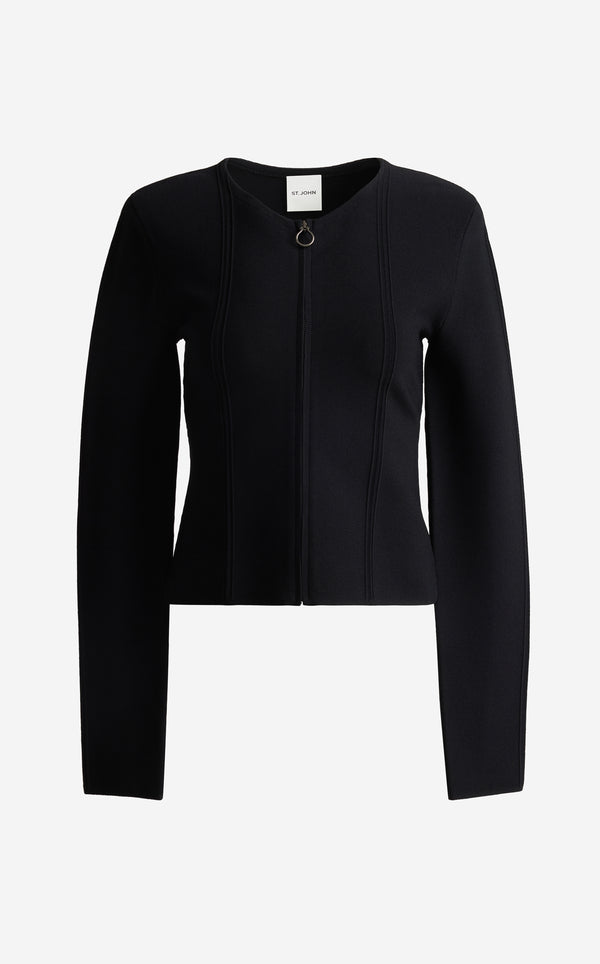 St. John Corinne Jacket In Valley Knit BK00