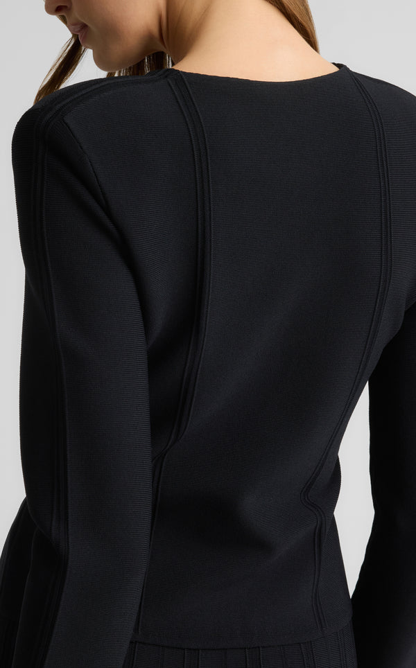 St. John Corinne Jacket In Valley Knit BK00