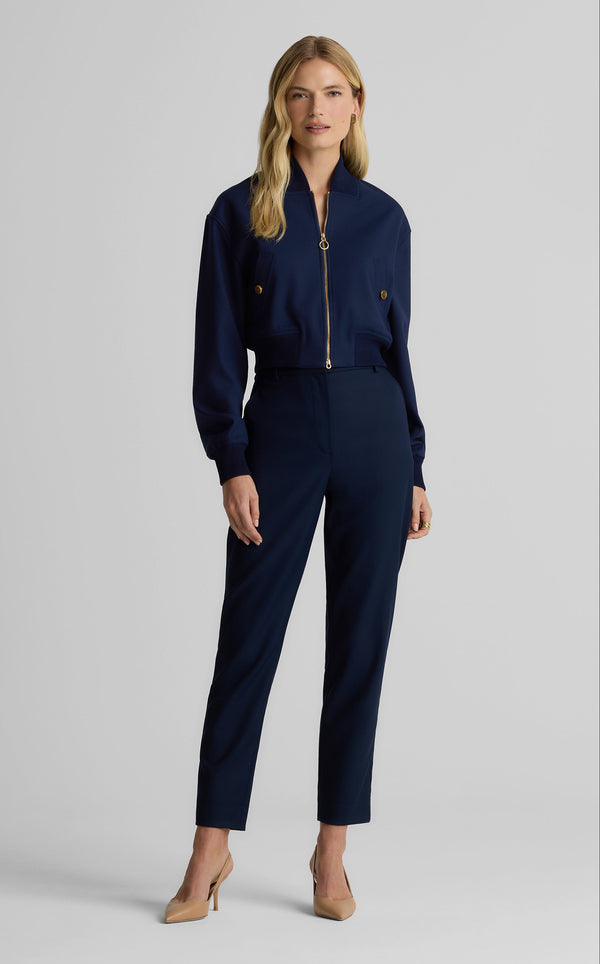 St. John Dakota Jacket In Stretch Gabardine NV00