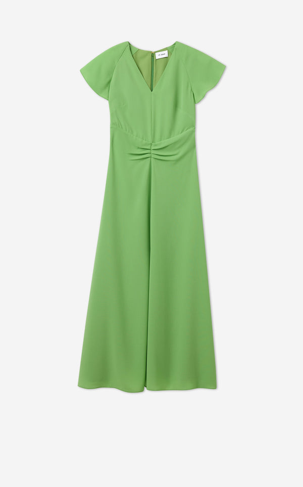 St. John Dana Dress In Lightweight Crepe JAED
