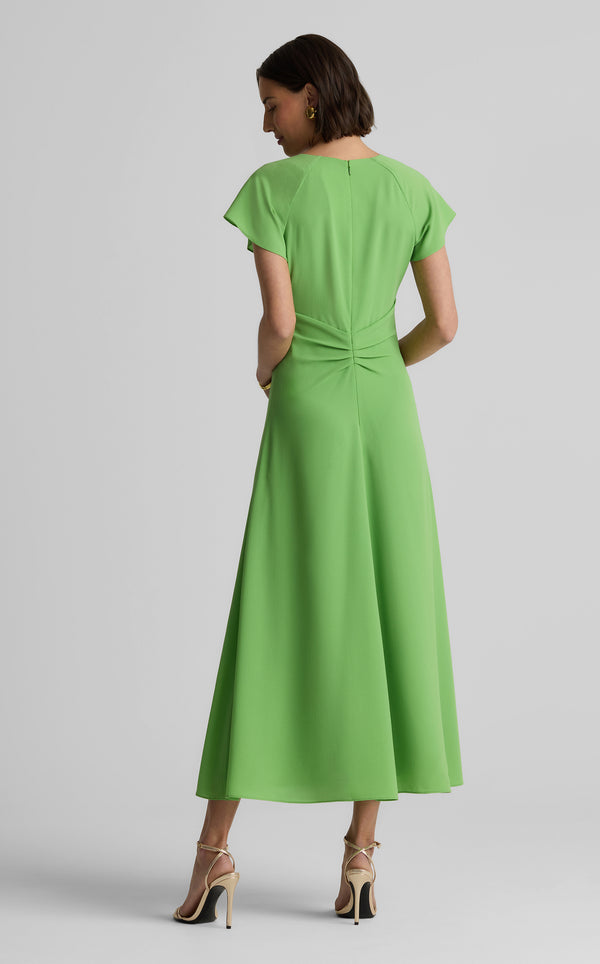 St. John Dana Dress In Lightweight Crepe JAED