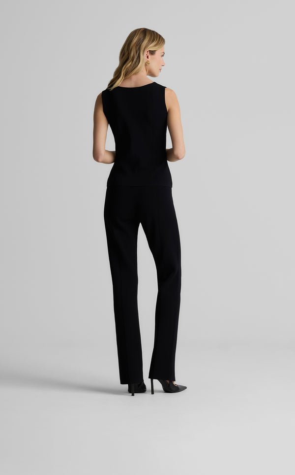 St. John Dani Pant In Santa Roma Knit BK00