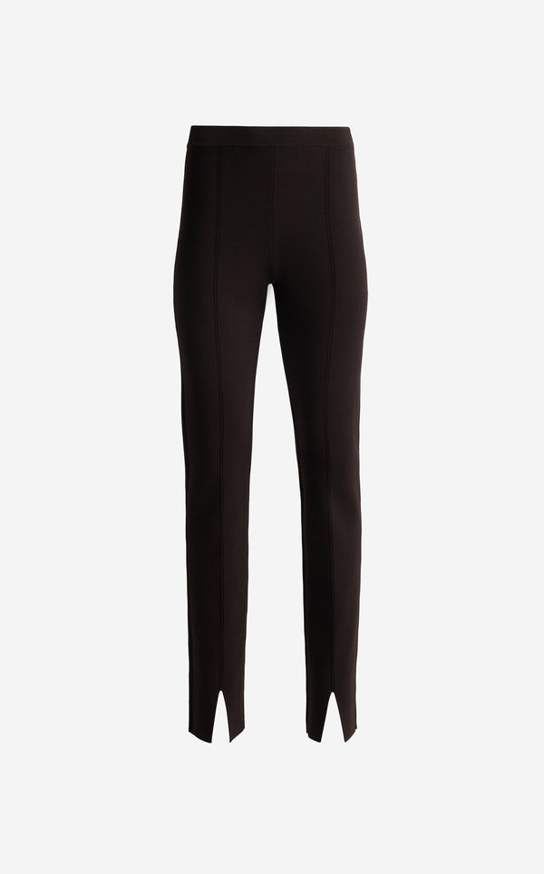 St. John Dani Pant In Santa Roma Knit MOCH