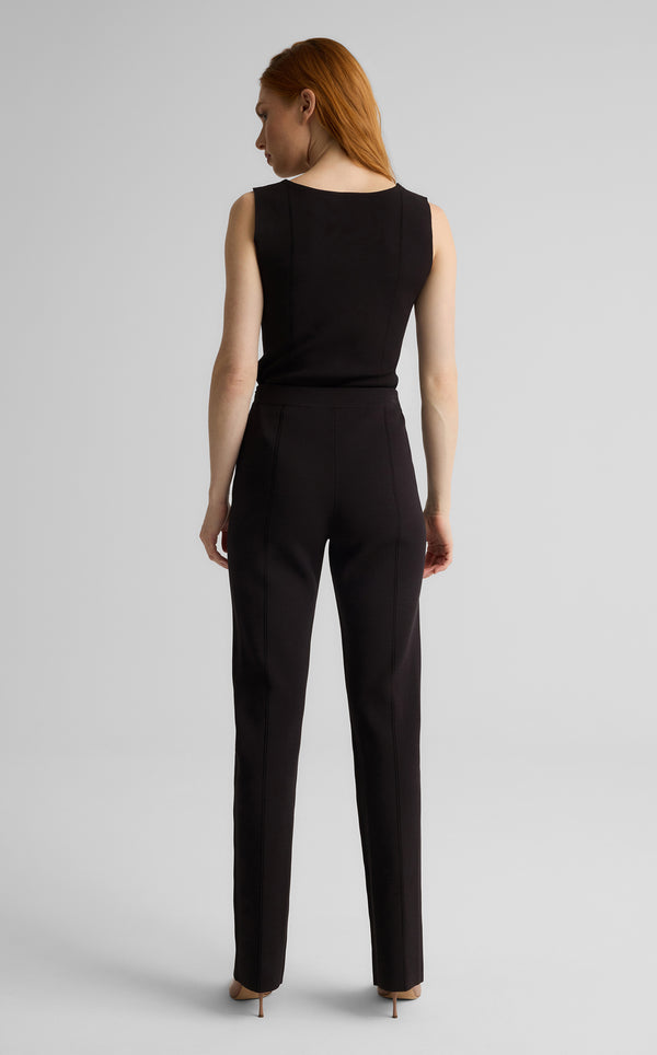 St. John Dani Pant In Santa Roma Knit MOCH