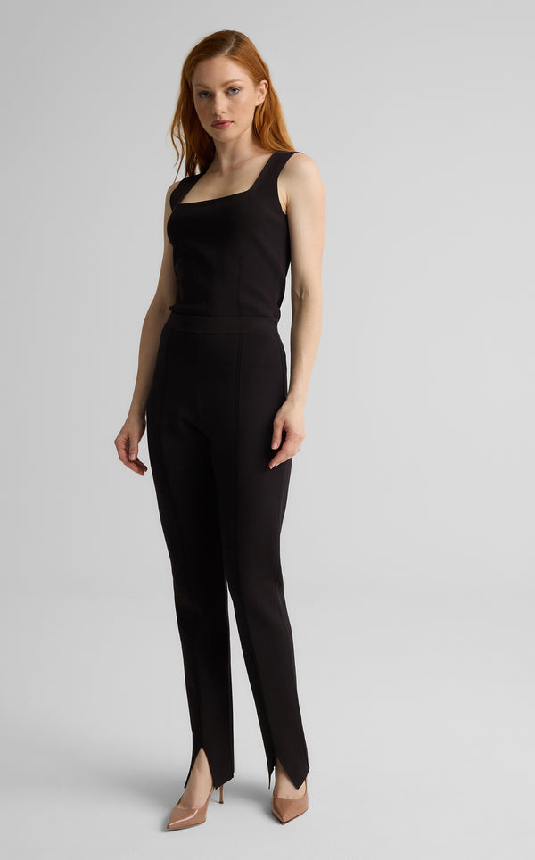 st. john Dani Pant in Santa Roma Knit MOCH