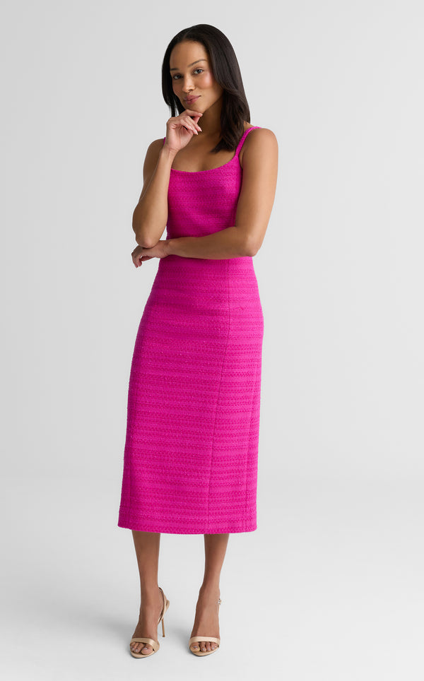 St. John Debra Dress In Bloomsbury Tweed HTPK