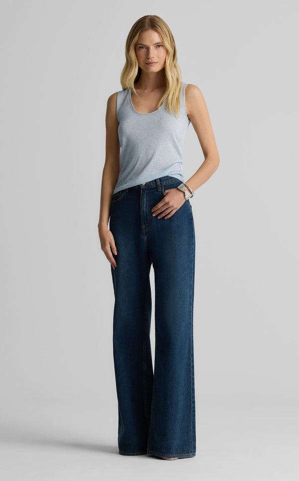 St. John Diana Shell In Metallic Knit BULG