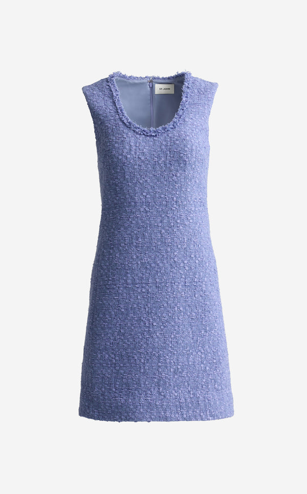 St. John Dorene Dress In Canyon Tweed IRIS