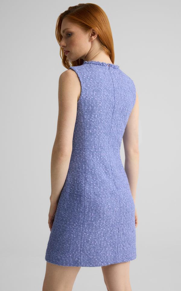 St. John Dorene Dress In Canyon Tweed IRIS