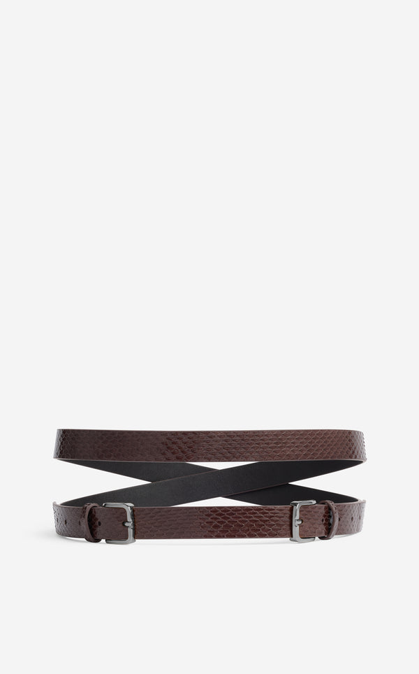 st. john Double Buckle Wrap Belt MCGT