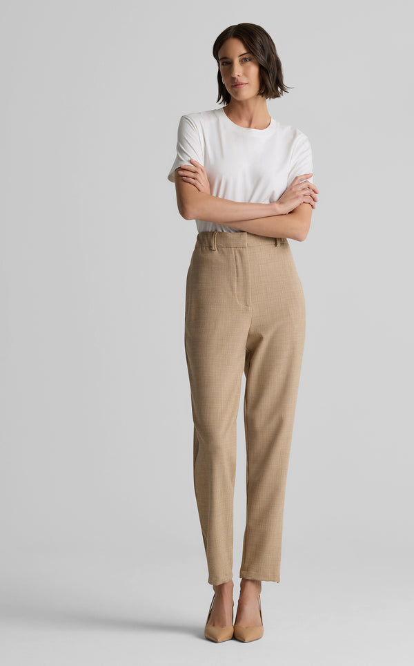 st. john Elise Pant in Stretch Plaid Suiting AHGM